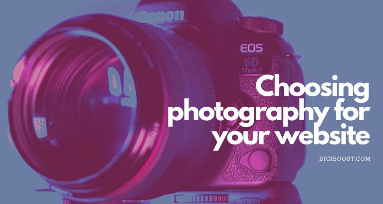 Choosing Photography for your Website