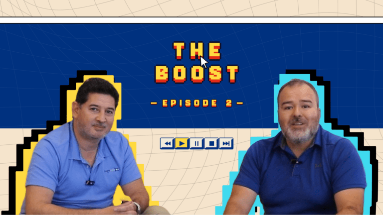 The Boost Episode 2 thumbnail. The Boost sits down with SageSeO.ai CEO, Peter Yeargin.